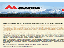 Tablet Screenshot of mankelumber.com